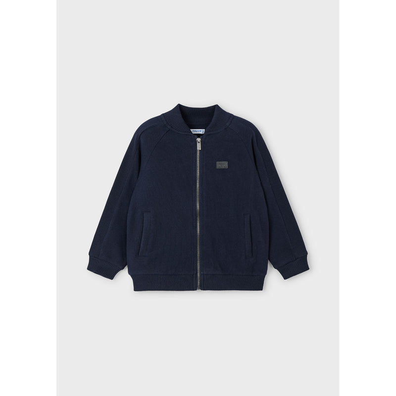 Navy Knit Cardigan & Tracksuit 2PC Set