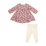 Daisy Dynamo - Smocked Ruffle Dress and Ribbed Legging