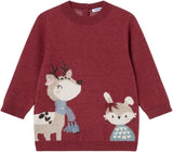 Knit Reindeer & Bunny Dress