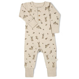 Organic Bunny Hop Button Romper