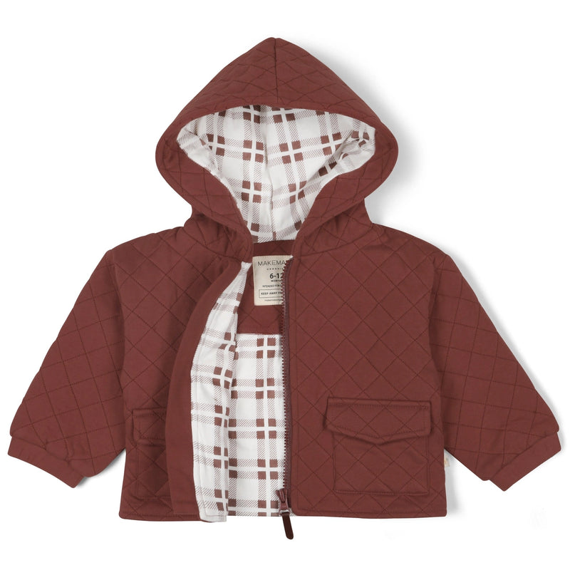 Organic Quilted Hooded Jacket