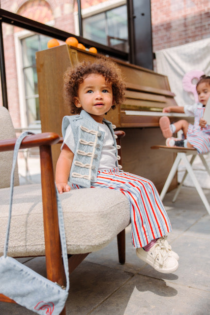 Ivy Denim Vest Set