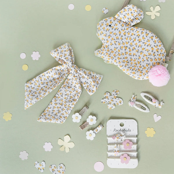 Ditsy Hoppy Bunny Clips