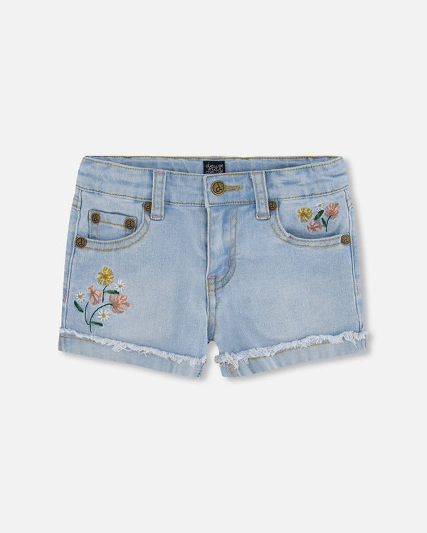 Short Jeans with Embroidery