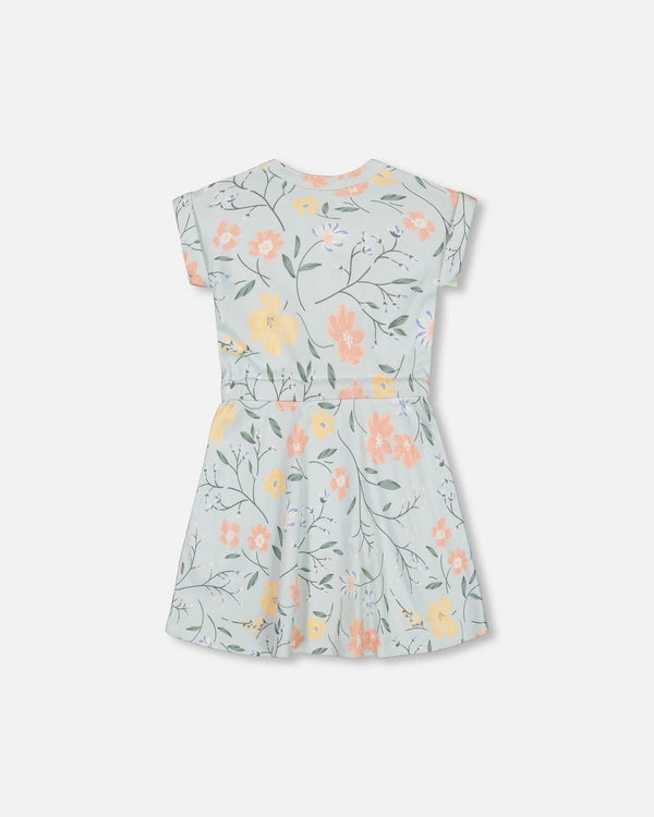 Dress Printed Flowers French Terry