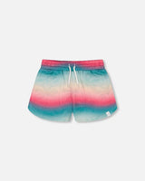 French Terry Short, Tie Dye Wave