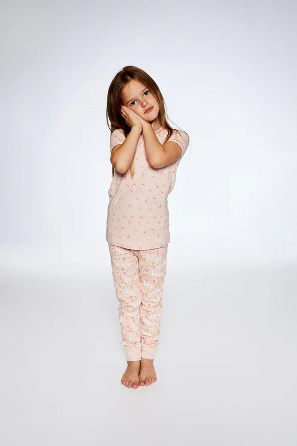 2 Piece Organic Pajamas - Printed Goose Set