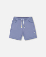 French Terry Short, Stonewash Blue