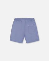 French Terry Short, Stonewash Blue