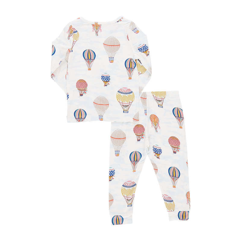 Kids Bamboo Pajama Set - Hot Air Balloons