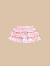 Rainbow Check Frill Skirt