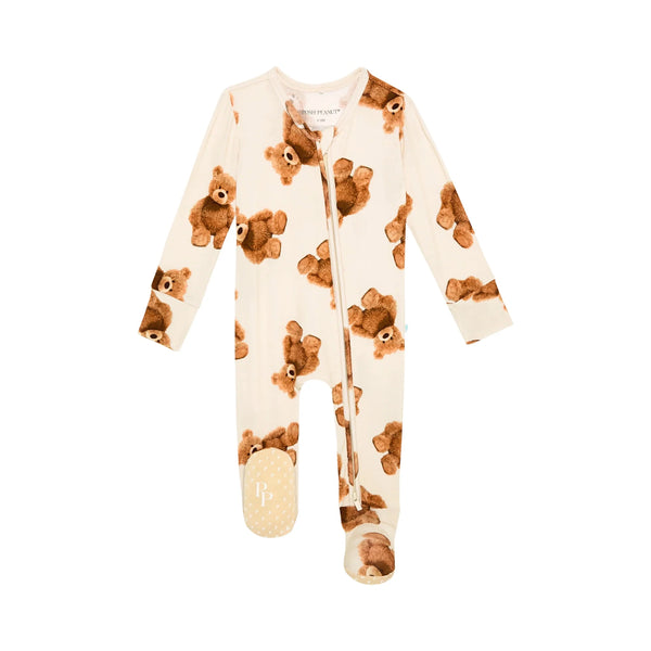 Teddy Freddy Zippered Footie One Piece