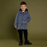 Navy Hooded Coat