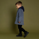 Navy Hooded Coat