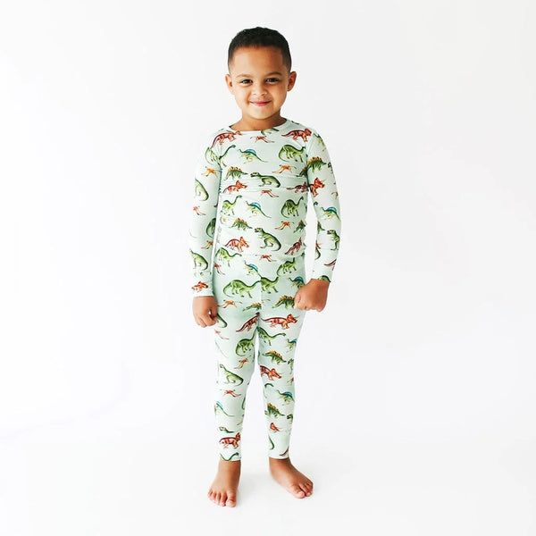 Posh Peanut Buddy Dinosaur Long Sleeve Pajamas