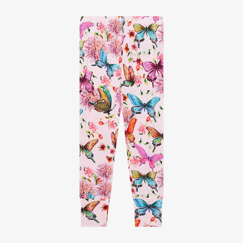 Posh Peanut Watercolor Butterfly Long Sleeve Pajamas