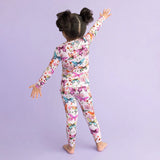 Posh Peanut Watercolor Butterfly Long Sleeve Pajamas