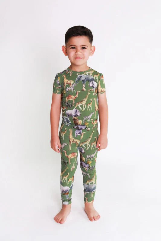 Posh Peanut Safari Short Sleeve Pajamas