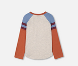 Colorblock Raglan Bull Tee - The Gray Dragon