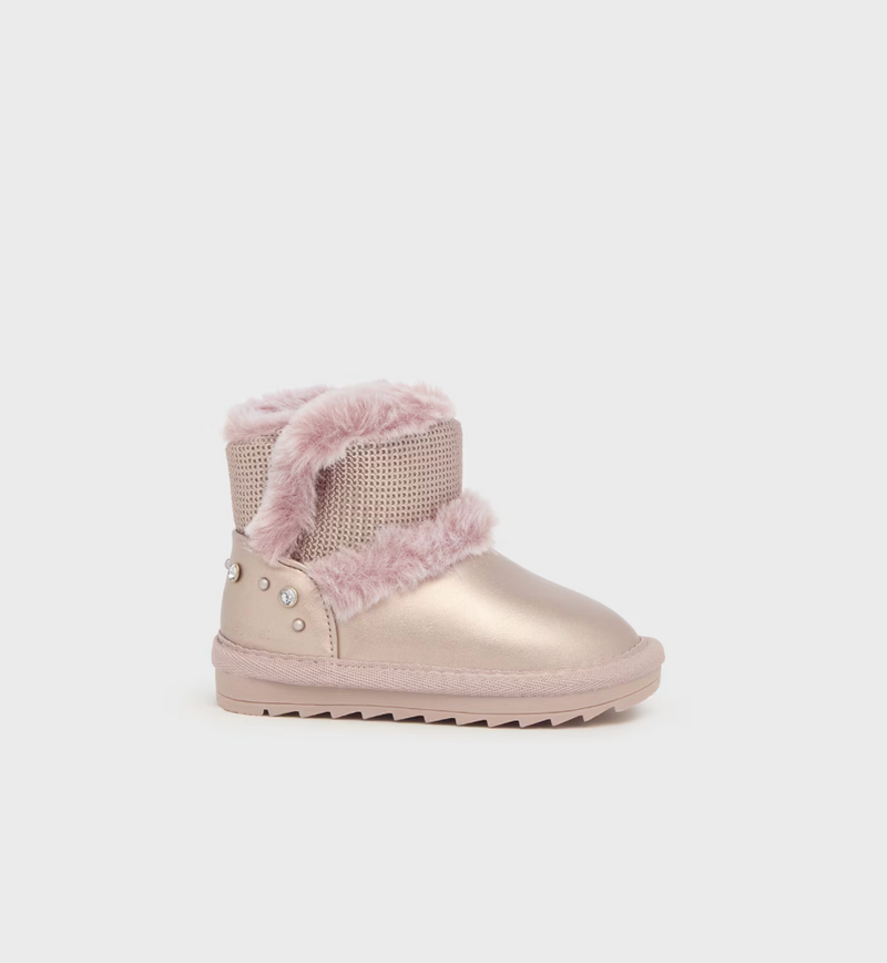 Golden Pink Lined Boots