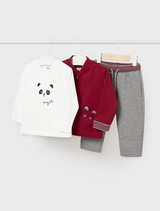 Baby 3 Piece Panda Tracksuit Set