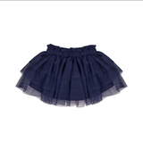 Jacquard Bear Knit Sweater & Tulle Skirt Set