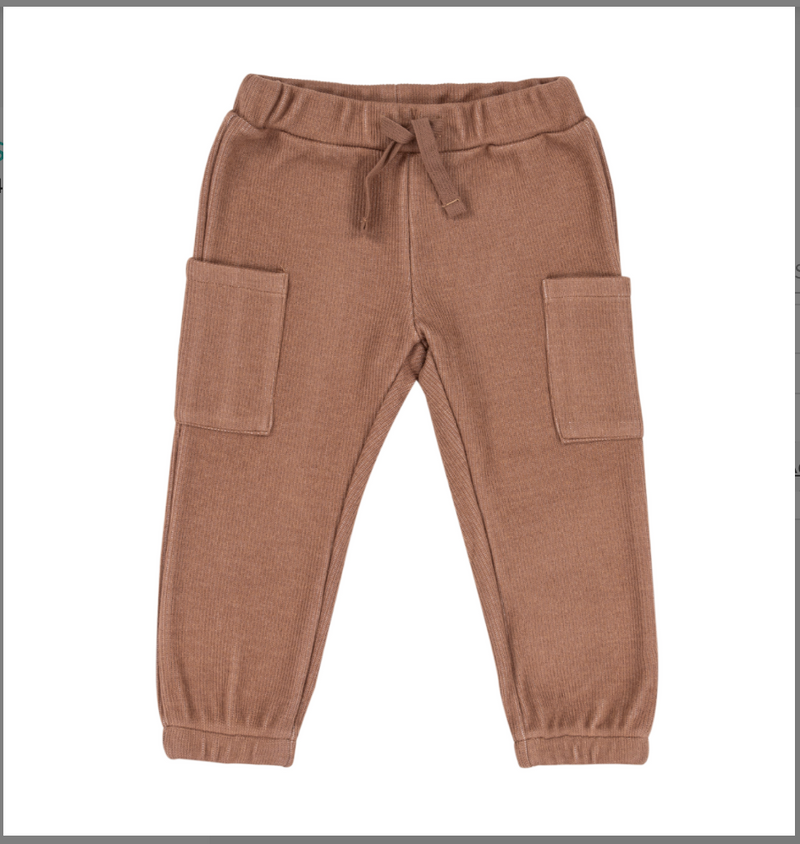 Ribbed Knit Fabric Pants