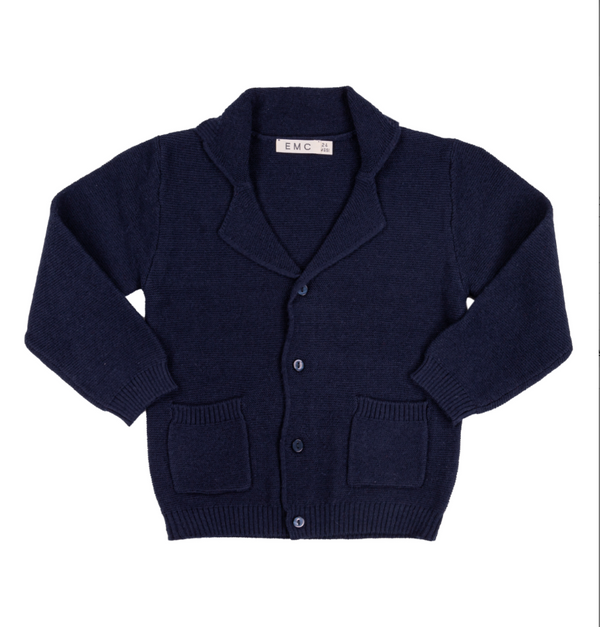 Navy Blue Button Up Cardigan