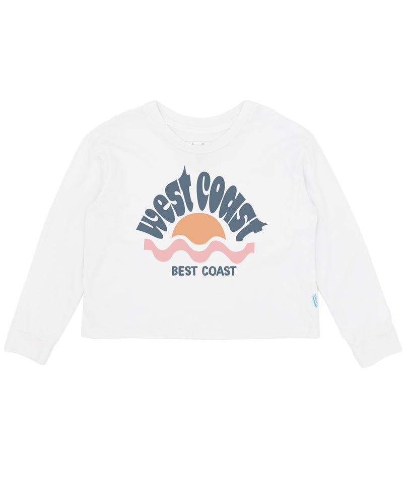 Best Coast Long Sleeve Crop Tee