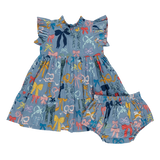 Baby Girls Jennifer Dress Set - Bows on Bows