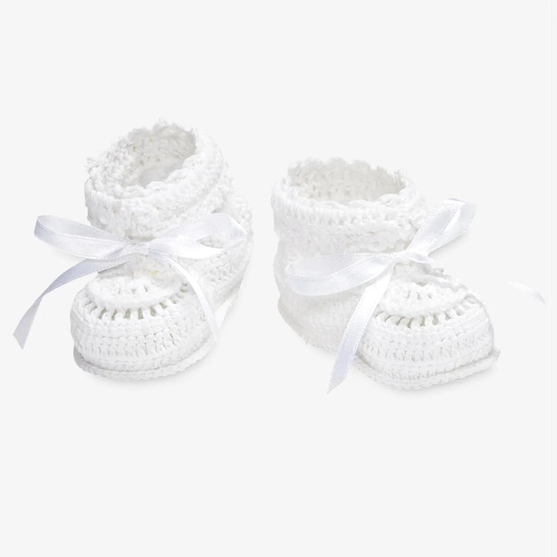 Crochet Bootie (White) - The Gray Dragon