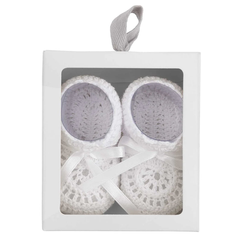 Crochet Bootie (White) - The Gray Dragon