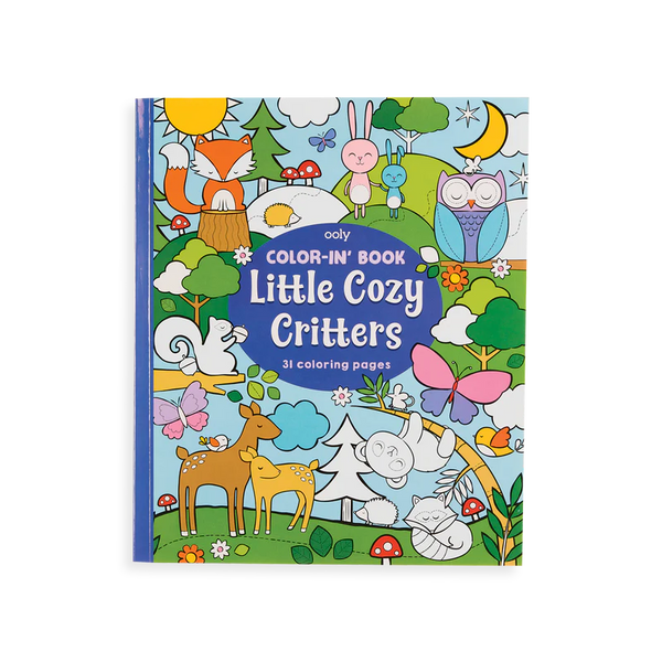 Color-in Book : Cozy Critters - The Gray Dragon