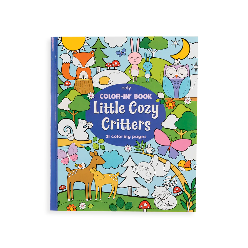 Color-in Book : Cozy Critters - The Gray Dragon