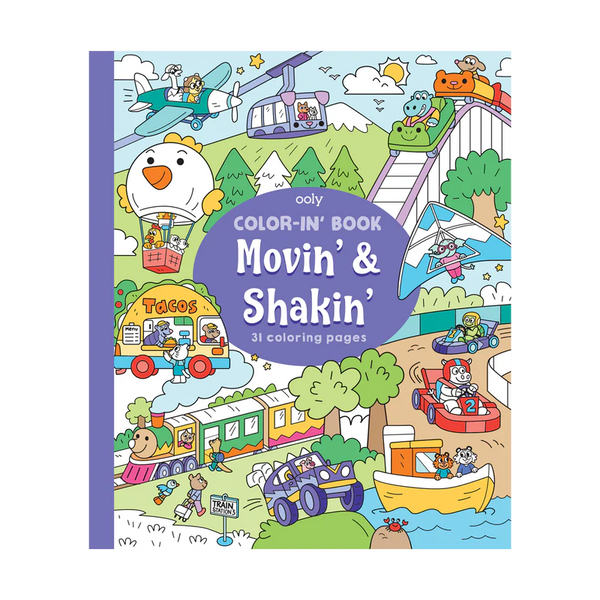 Color-in Book : Movin' & Shakin' - The Gray Dragon