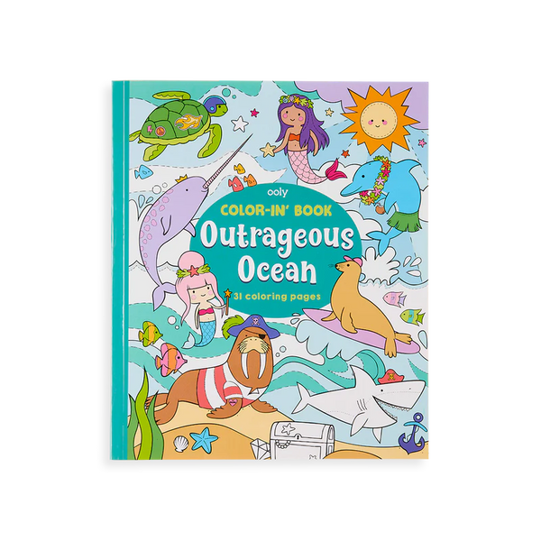 Color-in Book: Outrageous Ocean - The Gray Dragon