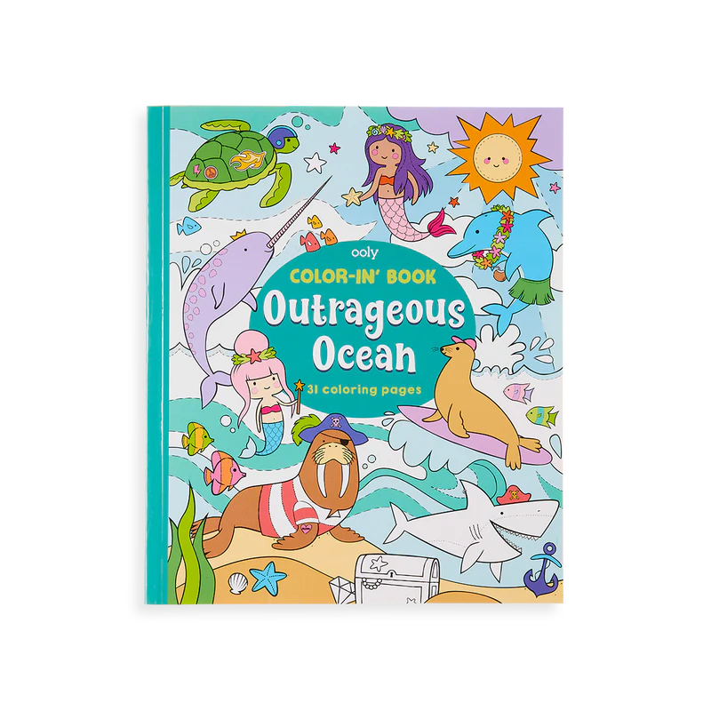 Color-in Book: Outrageous Ocean - The Gray Dragon