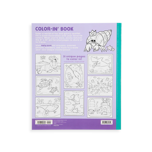 Color-in Book: Outrageous Ocean - The Gray Dragon