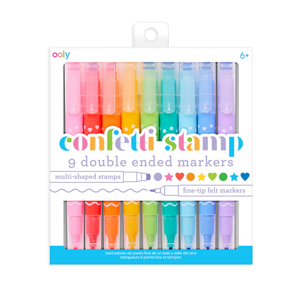 Confetti Stamp Double Ended Markers - The Gray Dragon