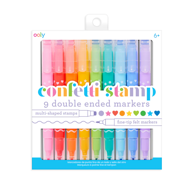 Confetti Stamp Double Ended Markers - The Gray Dragon