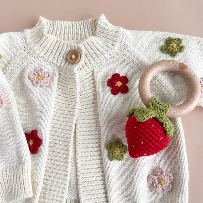 Cotton Flower Cardigan (Multi)