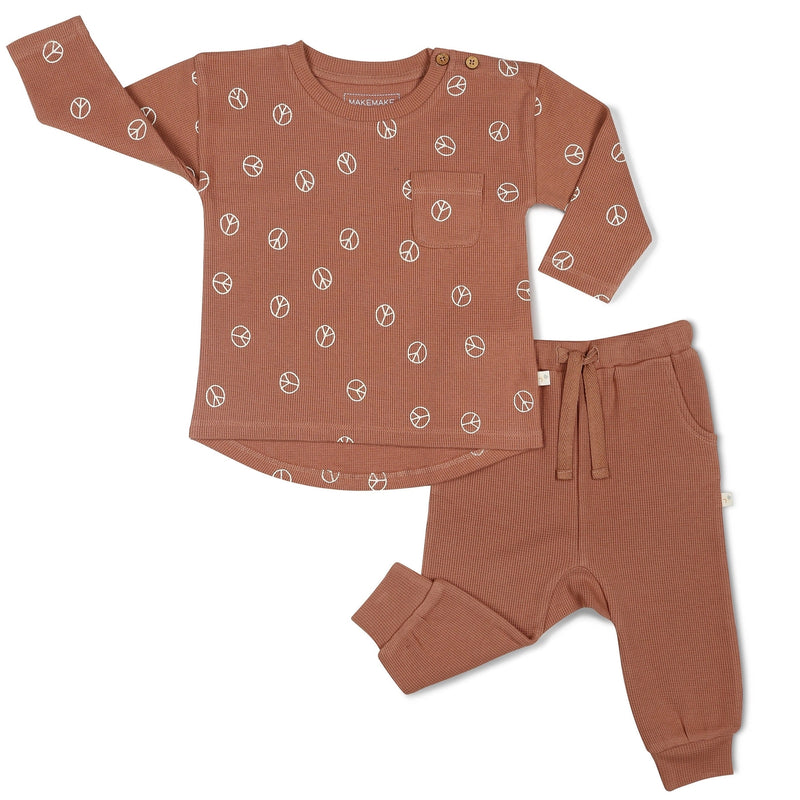 Organic Peace Long Sleeve Tee & Pant Set