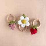 Cotton Rattle Teether, Flower