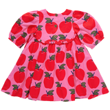 Girls Rowan Dress - Pink Apples