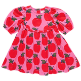 Girls Rowan Dress - Pink Apples