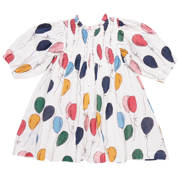 Girls Stevie Puff Sleeve Dress - Balloon Bunches