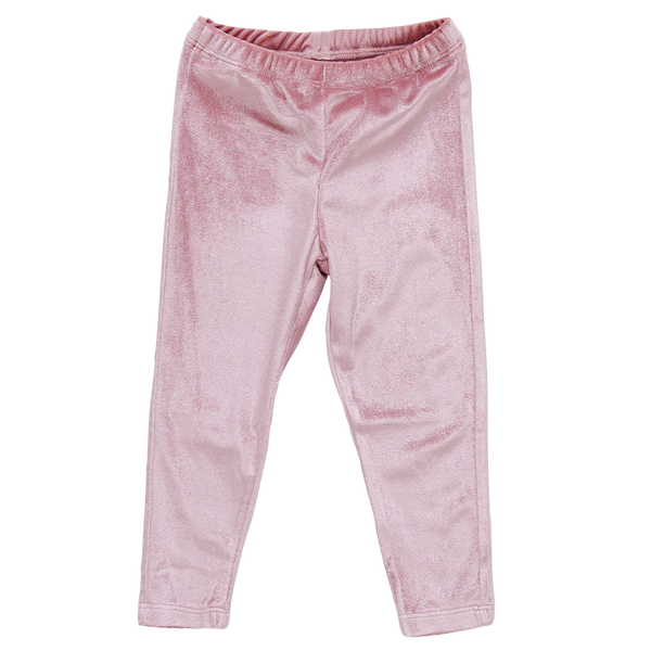 Girls Velour Legging - Pink