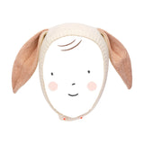 Peach Sparkles Bunny Baby Bonnet