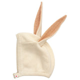 Peach Sparkles Bunny Baby Bonnet