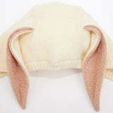 Peach Sparkles Bunny Baby Bonnet